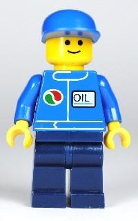 LEGO Minifigure-Octan - Blue Oil, Dark Blue Legs, Blue Cap (10184)-Town / City / Gas Station-OCT062-Creative Brick Builders